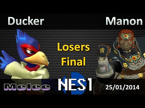 NES1 - Melee - Ducker (Falco) vs Manon (Ganondorf) - Losers Final