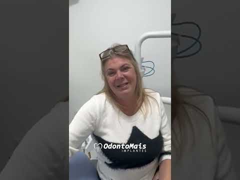 Ângela venceu o medo de dentista