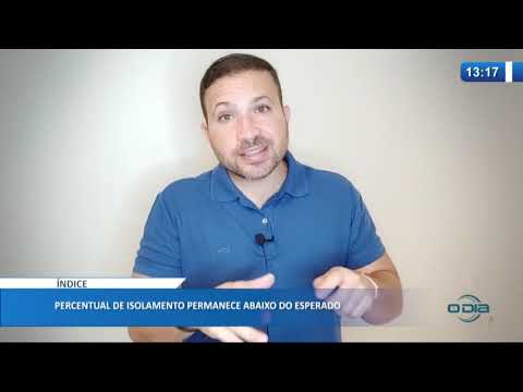 Percentual de isolamento permanece abaixo do esperado (25 05 20)