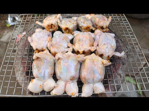 Yummy Cooking Grilled Frog With Pork Recipe - Leak Leak Cooking