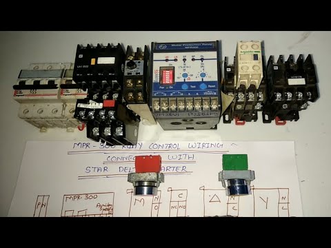 MOTOR PROTECTION RELAY CONNECTION WITH STAR DELTA STARTER