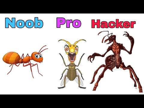 Noob vs Pro vs Hacker - Merge ant: Insect Fusion