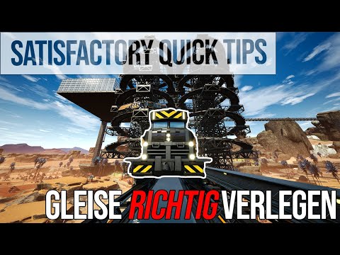SATISFACTORY QUICK TIPS: Schienen RICHTIG verlegen