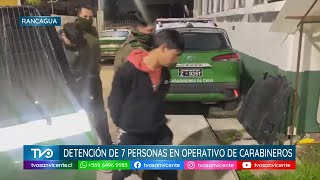 Detenidas siete personas por robos con violencia y porte ilegal de armas en la comuna de Rancagua