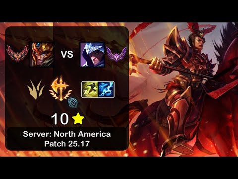 Jarvan IV Jungle vs Talon - NA GrandMaster - Patch 25.17