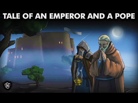 Why did Emperor Henry IV walk over the Alps to meet the Pope in 1077?