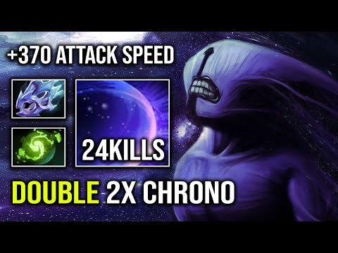 CRAZY Perma Bash +370 Attack Speed Late Game Faceless Void Double Chrono Dota 2