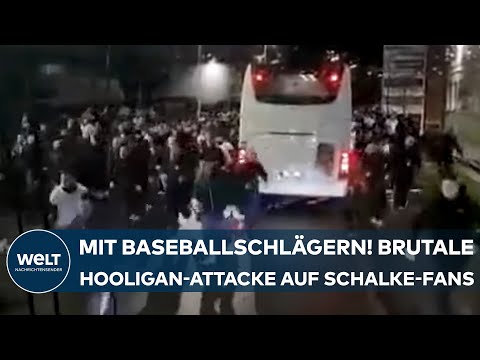 BUNDESLIGA: Massenschlägerei! Attacke mit Baseballschlägern! Hooligans attackieren Schalke-Fans