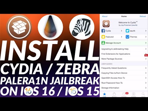 How to install Zebra/Cydia on Palera1n Jailbreak on iOS 16 / iOS 15 | Easy Tutorial | 2023