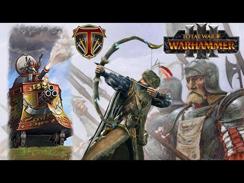 Volleygun Steam Tank UNLEASHED! Empire vs High Elves - Total War Warhammer 3