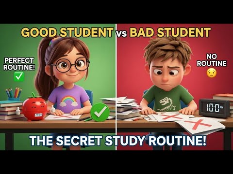 Good Student vs Bad Student: The PERFECT Study Routine! 🎯⏰