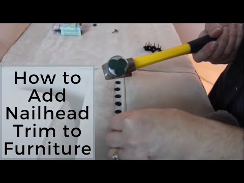 YouTube video about: How to paint over nailheads on furniture?