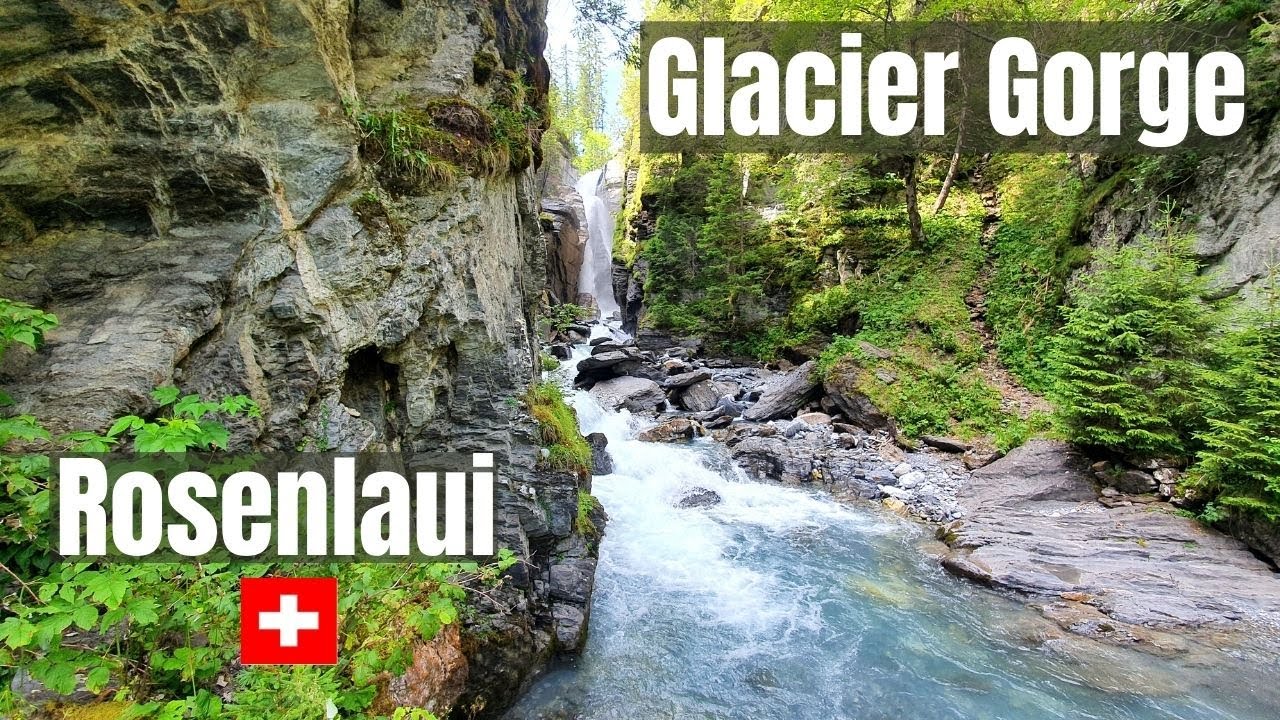 Join a duo as they explore the Rosenlaui Glacier Gorge.