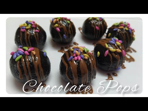 Chocolate pops with 2 Ingredients।। Chocolate pop without condensed milk।। Kids Dessert Recipe