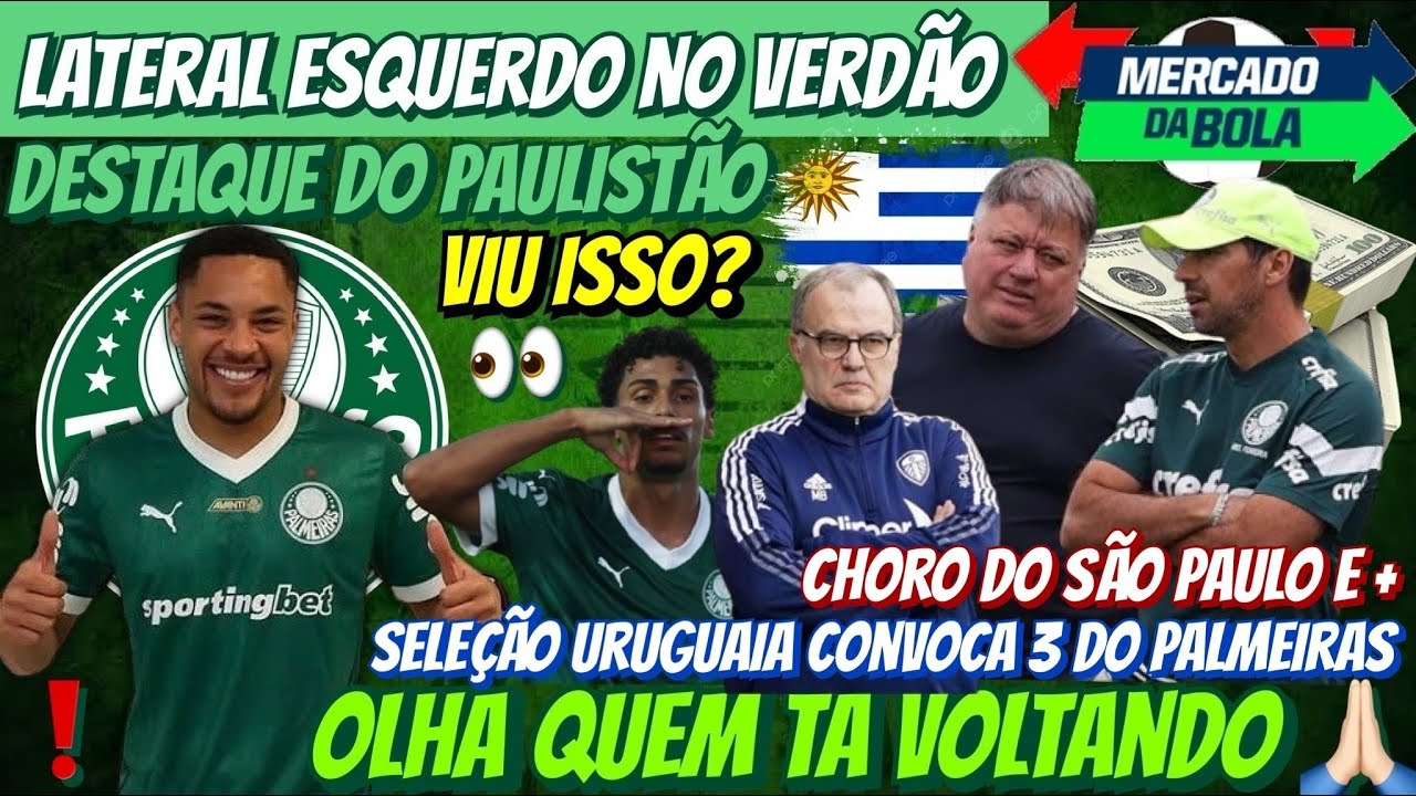 🚨 LAT. ESQ. NO PALMEIRAS… OLHA SÓ QUEM TA VOLTANDO! CHORO DO SPFC… URU CONVOCA 3 DA SEP! V.ROQUE E+