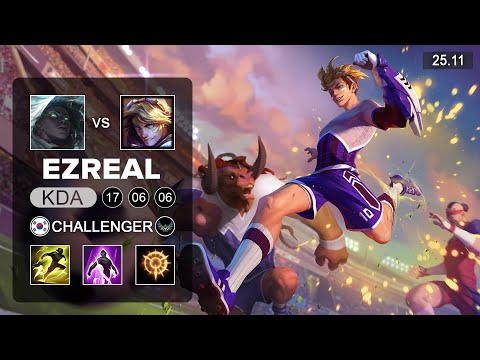 Ezreal vs Senna ADC - KR Challenger - Patch 25.11 Season 15