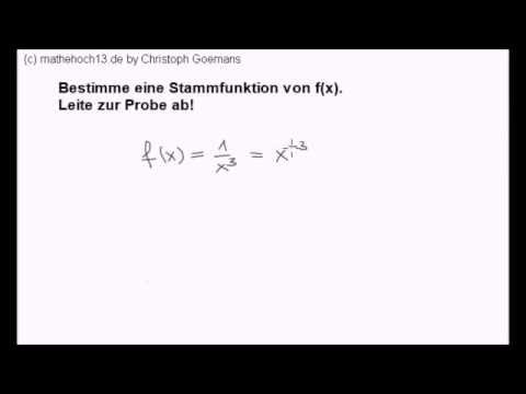 Stammfunktion bilden (Beispiel 2)