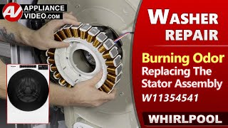 Washer with Burning Smell & Odor - Stator Assembly Issues - Diagnostic & Repair by Factory Technician