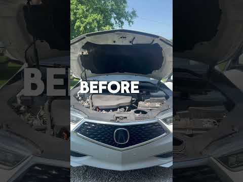 Cold air intake installed!!! Before & After—It looks so much better as well #youngla #acuratlx