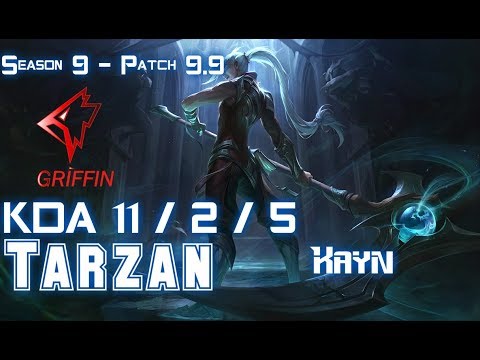 GRF Tarzan KAYN vs ELISE Jungle - Patch 9.9 KR Ranked