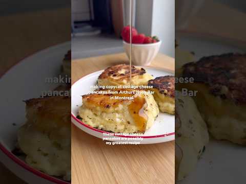 Perfect fluffy cottage cheese pancakes!