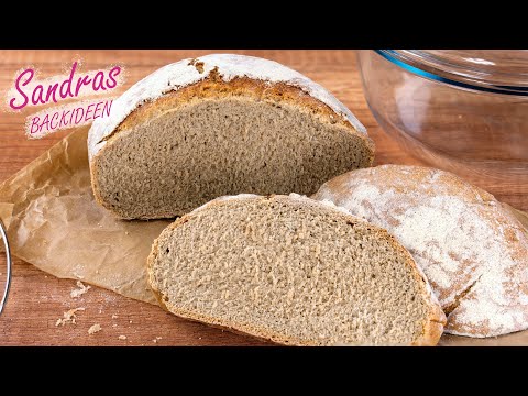 Dreikornbrot - leckeres Brot mit Dinkel, Roggen und Weizen | Brot backen