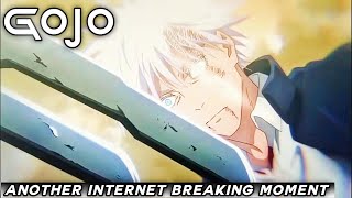Gojo flexing hard 😱 against toji jujutsu kaisen season 2 episode 4 internet breaking moment 💯
