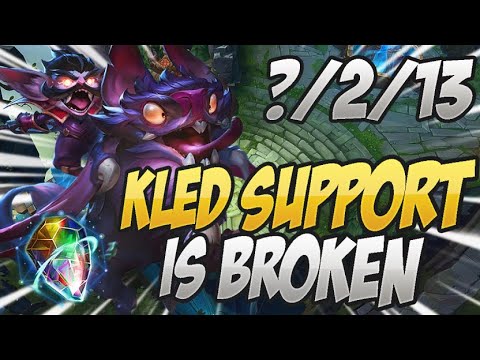 Kled Support Is Hidden OP! Challenger Kled Supp Gameplay!