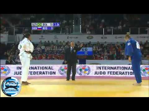 Judo Grand Slam Moscow 2012  Semifinal +78kg ALTHEMAN (BRA)-SHEKEROVA (RUS)