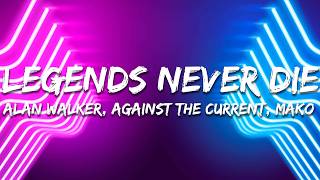 Download lagu Alan Walker, Against The Current, Mako - Legends Never die (Remix) (Lyrics) mp3