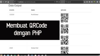 How To Make QR Code With PHP and MySQL