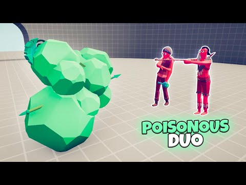 POISONOUS DUO VS EVERY UNIT | TABS GAMEPLAY