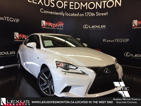 Used 2014 Ultra White Lexus IS 250 AWD F Sport Series 3 In Depth Review | Calgary Alberta