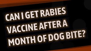 Can I get rabies vaccine after a month of dog bite?