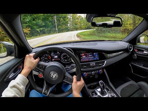 2021 Alfa Romeo Giulia Quadrifoglio - POV Test Drive (Binaural Audio)