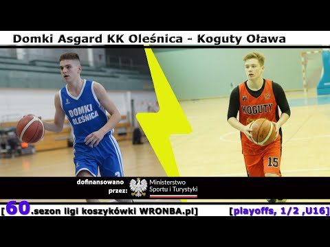 [WRONBA, 60.sezon] 14.12.2025: Domki Oleśnica (U16) - Koguty Oława (U16) [playoffs, U16, 1/2]