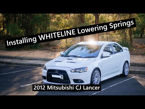 WHITELINE Spring Install 2012 Mitsubishi Lancer CJ - Working on the daily - Garage/Workshop Vlog