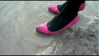 114 destruction pink heels