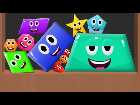 SHAPES MERGE PUZZLE GAME - Shapes Dropping Game. Jelly 2048 Balls, Satisfying Mobile Suika Games