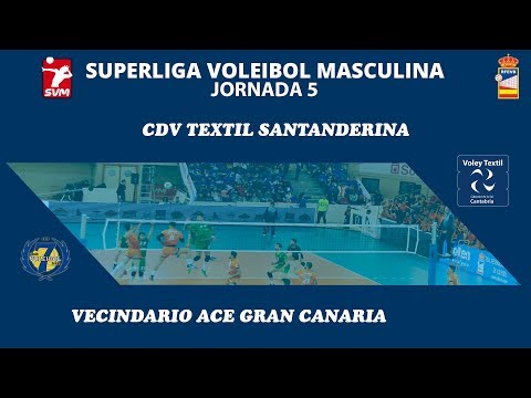 SVM1819 - Jornada 5 - Voley Textil Santanderina vs Vecindario ACE Gran Canaria