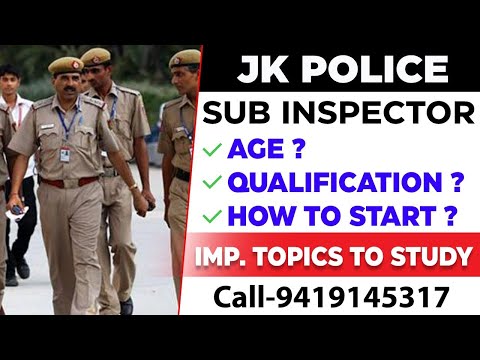 Jkp Sub Inspector Recruitment 2021| Age | Criteria| Exam Date |How To Prepare @Career Success