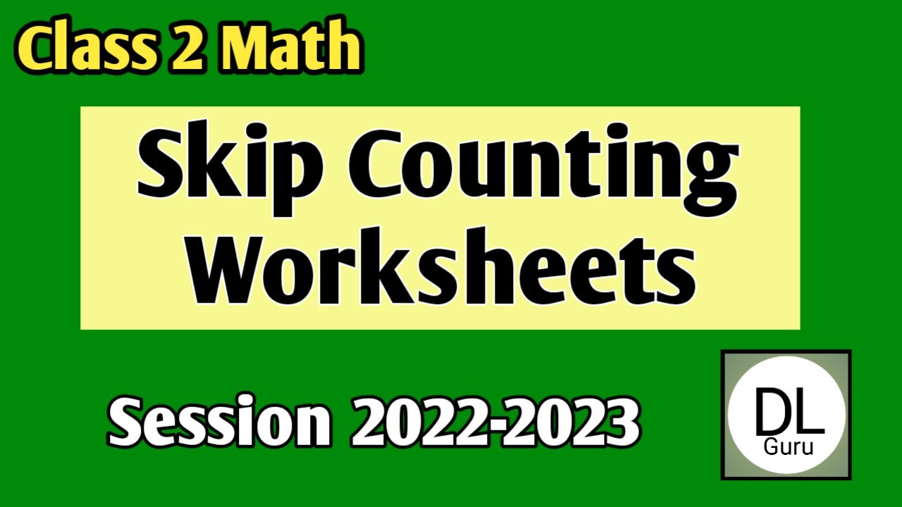 Skip Counting worksheet with solved | Daily practice worksheet for class  2 |