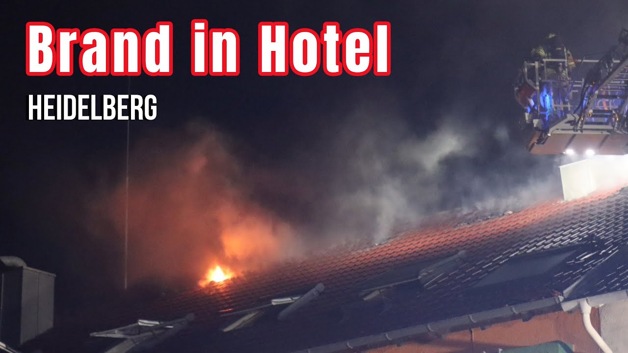 Feuer in Heidelberger Hotel – mehrere hunderttausend Euro Schaden, zwei Personen verletzt