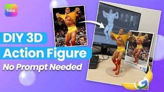 DIY Hulk Hogan Action Figure | Nano Banana AI – No Prompts Needed