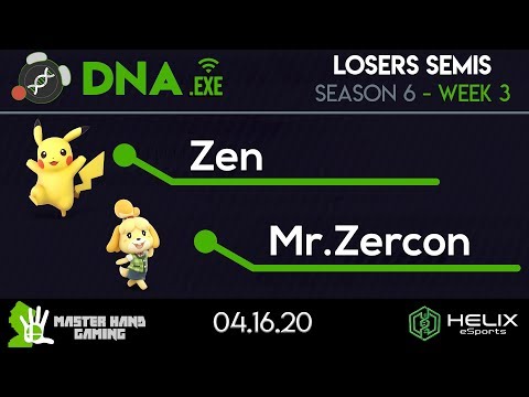 DNA.EXE S6:W3 - Zen (Pikachu) Vs. Mr.Zercon (Isabelle) - L Semifinals