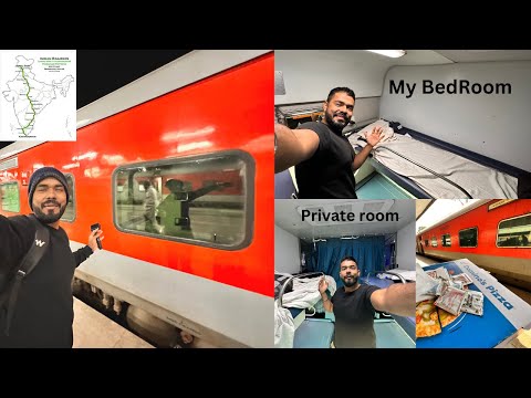 Kashmir to KanyaKumari in HIMSAGAR EXPRESS || I spent 4 nights in a PRIVATE POD ||