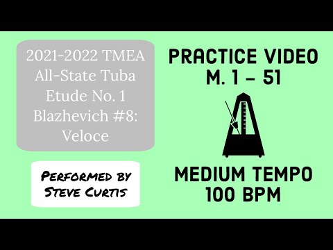 Blazhevich 8 Practice Video 3 - Medium Tempo: M. 1-51