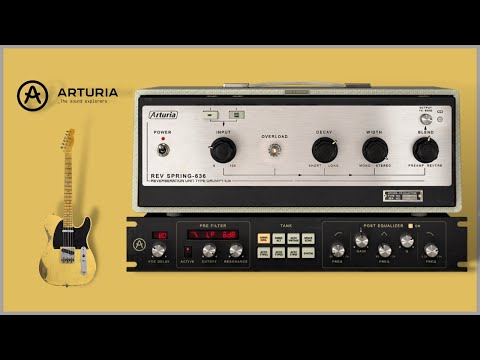 ARTURIA Rev Spring -636 Software Effects | Reverb Plugin Demo Test 🎸