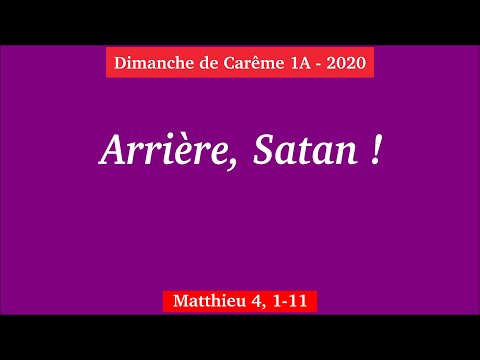 Dimanche carême 1A 2020