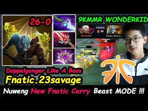 Fnatic 23savage [Phantom Lancer]Carry Beast MODE Insane Doppelganger Juke Dota 2 7.22 pro Gameplay